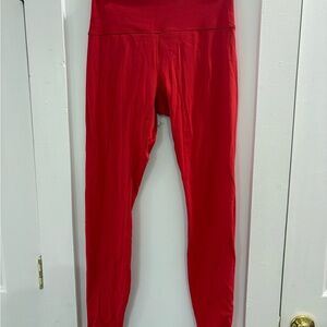 Never worn Amazon Red High-Waisted Leggings